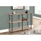 Monarch Specialties Accent Table, Console, Entryway, Narrow, Sofa, Living Room, Bedroom, Metal, Laminate, Brown, Black I 2218 - alternate 5